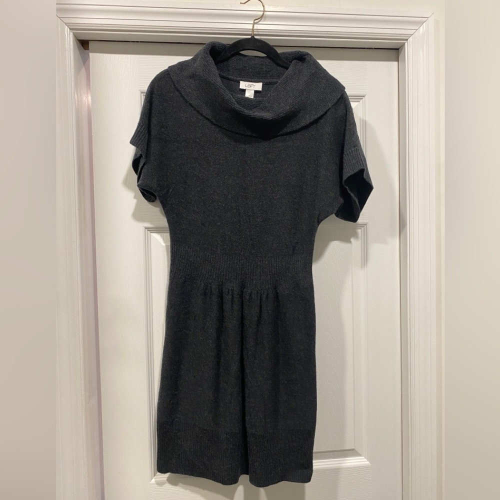 Cow neck Sweater dress